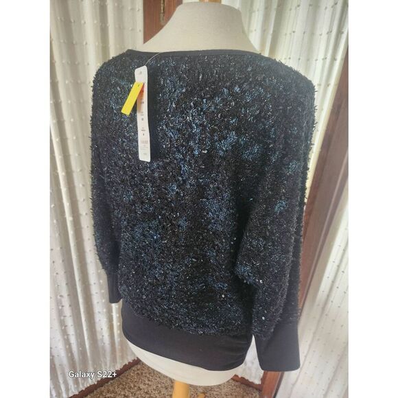 T60 Elloquent dressy sparkly sweater NWT - Picture 10 of 10